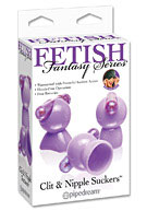Fetish Fantasy Series Nipple and Clit Sucker Set - Purple