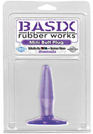 Basix Rubber Works - Mini Butt Plug - Purple