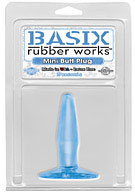 Basix Rubber Works - Mini Butt Plug - Blue