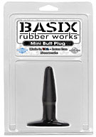 Basix Rubber Works - Mini Butt Plug - Black