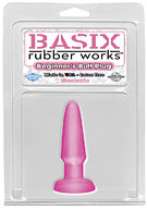 Basix Rubber Works - Beginners Butt Plug - Pink
