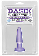 Basix Rubber Works - Beginners Butt Plug - Purple