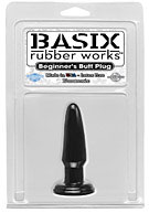 Basix Rubber Works - Beginners Butt Plug - Black