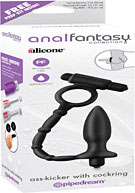 Anal Fantasy Collection Ass-Kicker with Cockring - Black
