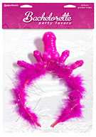 Bachelorette Party Favors Deluxe Pecker Tiara - Pink