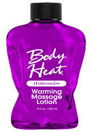Body Heat Warming Massage Lotion 8 oz. (236ml) - Watermelon