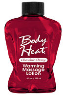Body Heat Warming Massage Lotion 8 oz. (236ml) - Chocolate Cherry